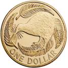 سکهٔ ۱ دلاری نیوزیلند — دلار نیوزیلند (NZD)