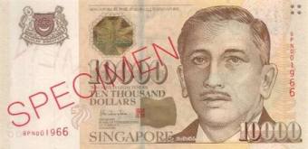 اسکناس ۱۰٬۰۰۰ دلاری سنگاپور (سری Portrait) — دلار سنگاپور (SGD)